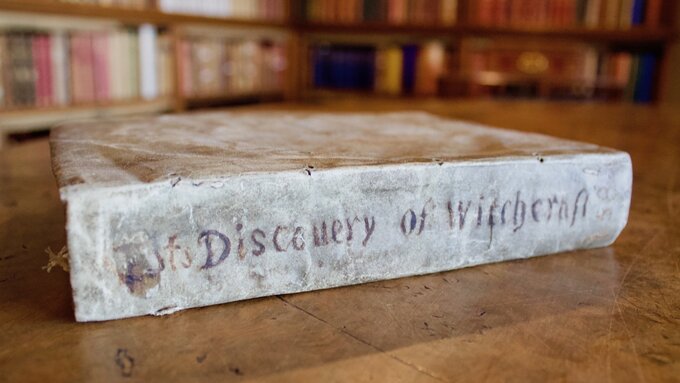 Discoverie of Witchcraft limp vellum contemporary binding
