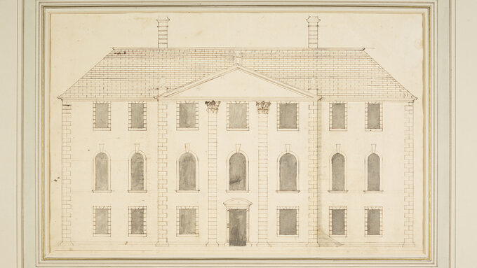 Alexander Mc Gill elevation for the Georgian Mount Stuart 1716
